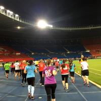 Rudolf Rengshausen Metallspritztechnik beim Business Run: Endspurt im Ernst Happel Stadion